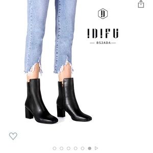 Womens black booties